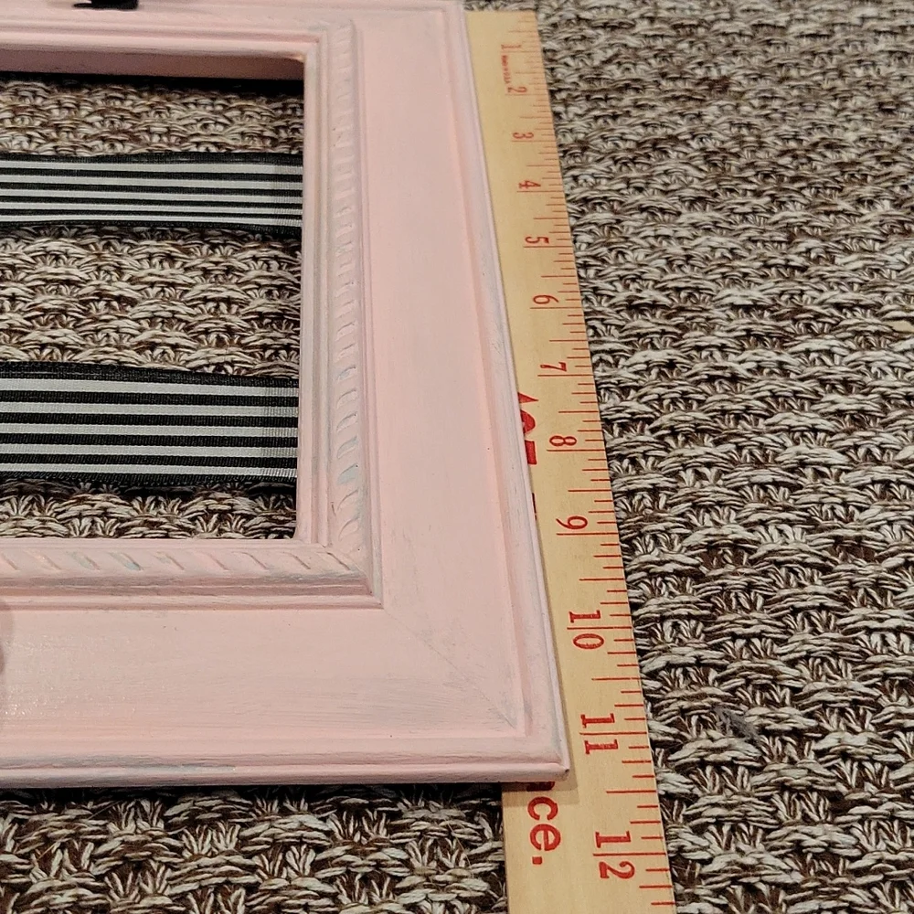 French Inspired Shabby Chic Hair Jewelry Holder Black White Pink